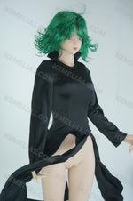 画像をギャラリービューアに読み込む, Realistic Mini Sex Doll Tatsumaki, Curly Hair Silicone Doll (2 Holes)
