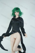 画像をギャラリービューアに読み込む, Realistic Mini Sex Doll Tatsumaki, Curly Hair Silicone Doll (2 Holes)
