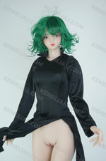 画像をギャラリービューアに読み込む, Realistic Mini Sex Doll Tatsumaki, Curly Hair Silicone Doll (2 Holes)
