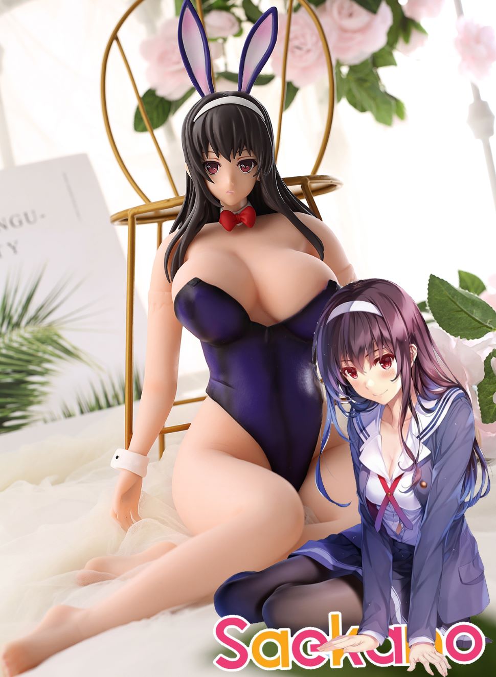 Saekano 50cm Anime sex doll, Utaha Kasumigaoka Bunny girl 1/4 Scale cast off figure