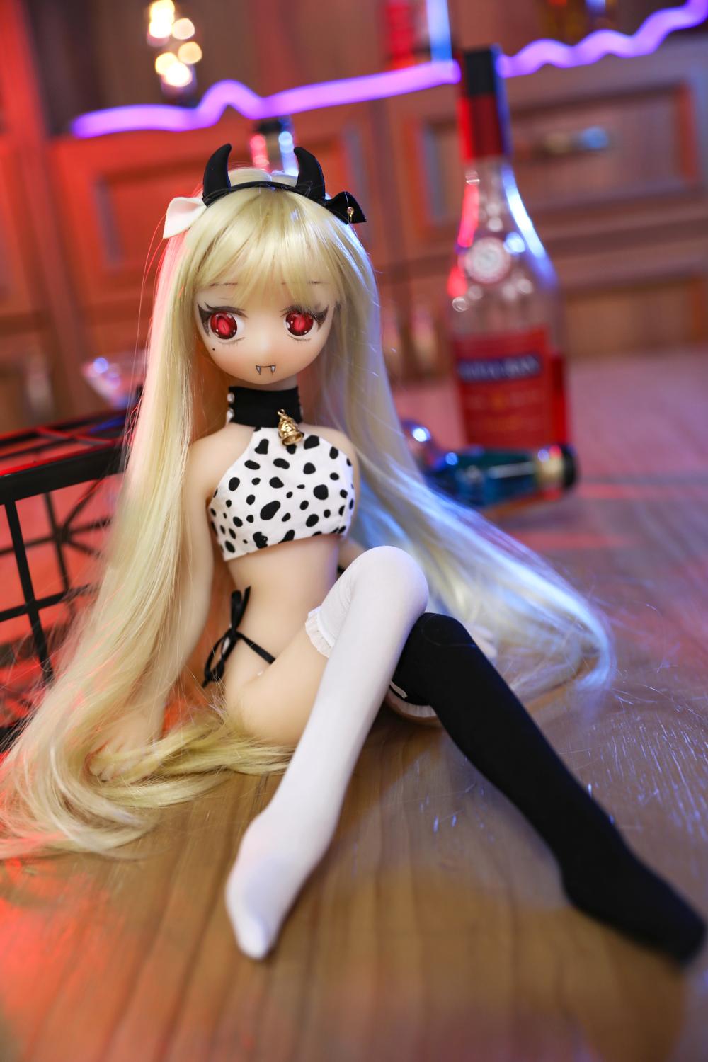 Vampire Anime Sex Doll Remilia, 40cm Blonde hair Scarlet Evil Figure