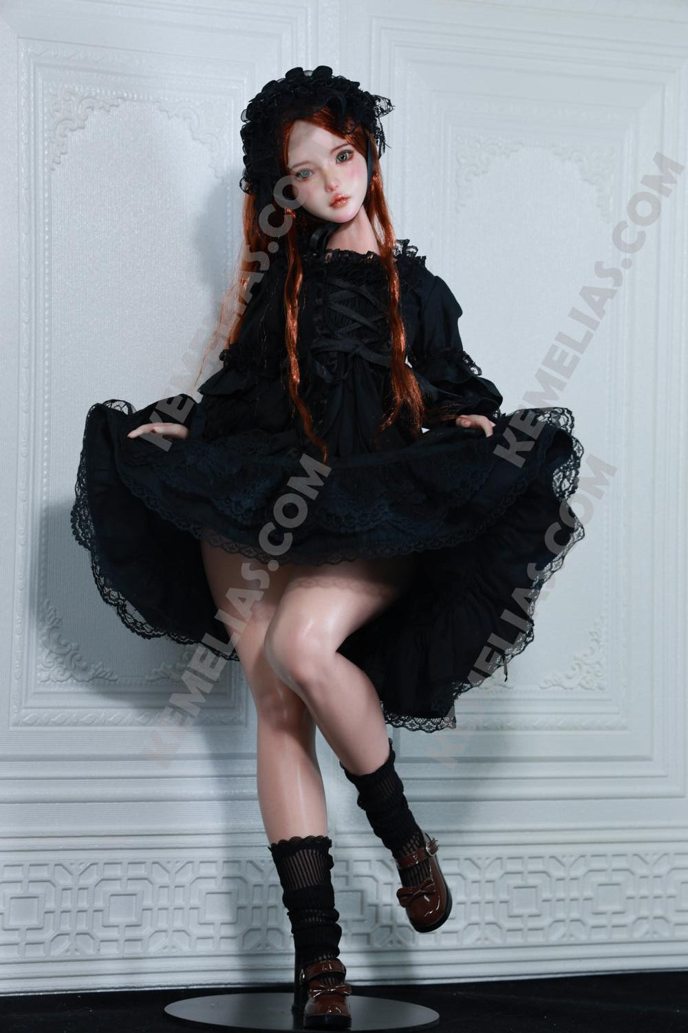 Victorian Fashion Mini Sex Doll Charlotte, 65cm Lifelike British Lady Hentai Figure