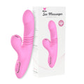 Thrusting Dildo Rabbit Vibrator, Clit Sucking Handsfree Stimulator