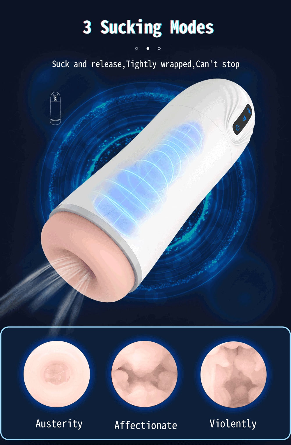 Deep Throat Sucking & Moaning Masturbator, Handsfree 7 Vibrations Pock Kemelia Deep Throat Sucking & Moaning Masturbator, Handsfree 7 Vibrations Pock Kemelia
