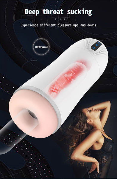 Deep Throat Sucking & Moaning Masturbator, Handsfree 7 Vibrations Pock Kemelia Deep Throat Sucking & Moaning Masturbator, Handsfree 7 Vibrations Pock Kemelia
