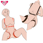 Load image into Gallery viewer, BDSMS Restraints Kit - Back Handcuffs with Thighs Restraints Slings
