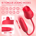 Rose LICKING TONGUE with VIBRATOR