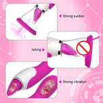 Load image into Gallery viewer, Clit Pump Sucking &amp; Licking Vibrator, 3-in-1 G-Spot Vibrator
