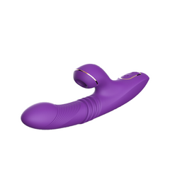 Thrusting Dildo Rabbit Vibrator, Clit Sucking Handsfree Double Stimula Kemelia Thrusting Dildo Rabbit Vibrator, Clit Sucking Handsfree Double Stimula Kemelia