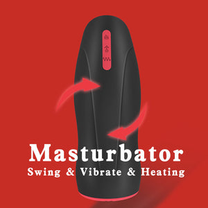 Swinging & Vibrating Handsfree Masturbator, Vaccum Sucking Fleshlight