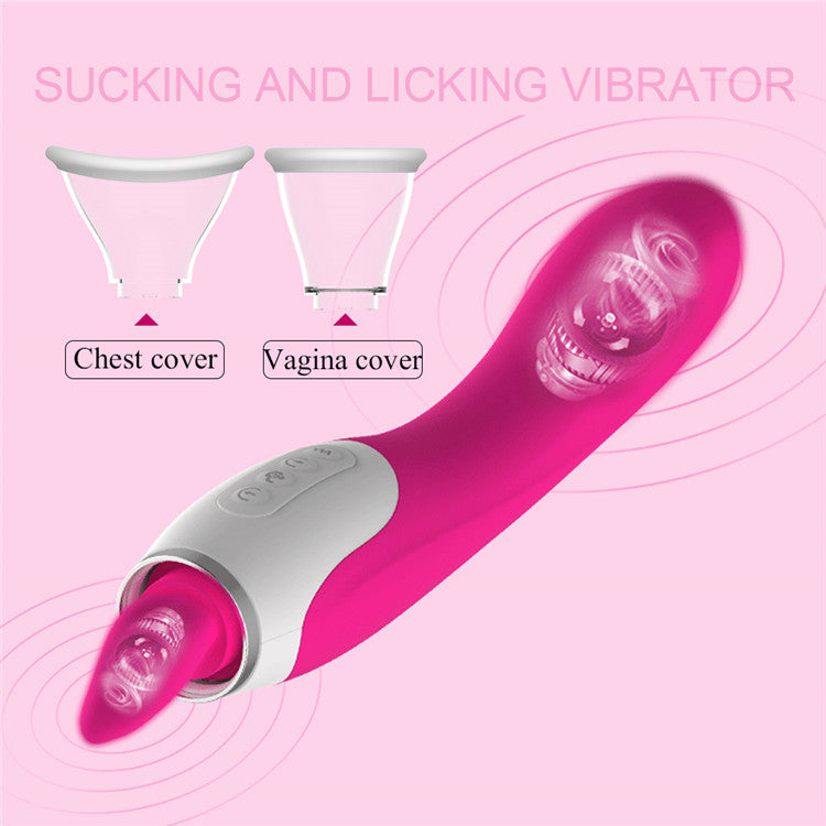 Clit Pump Sucking & Licking Vibrator, 3-in-1 G-Spot Vibrator