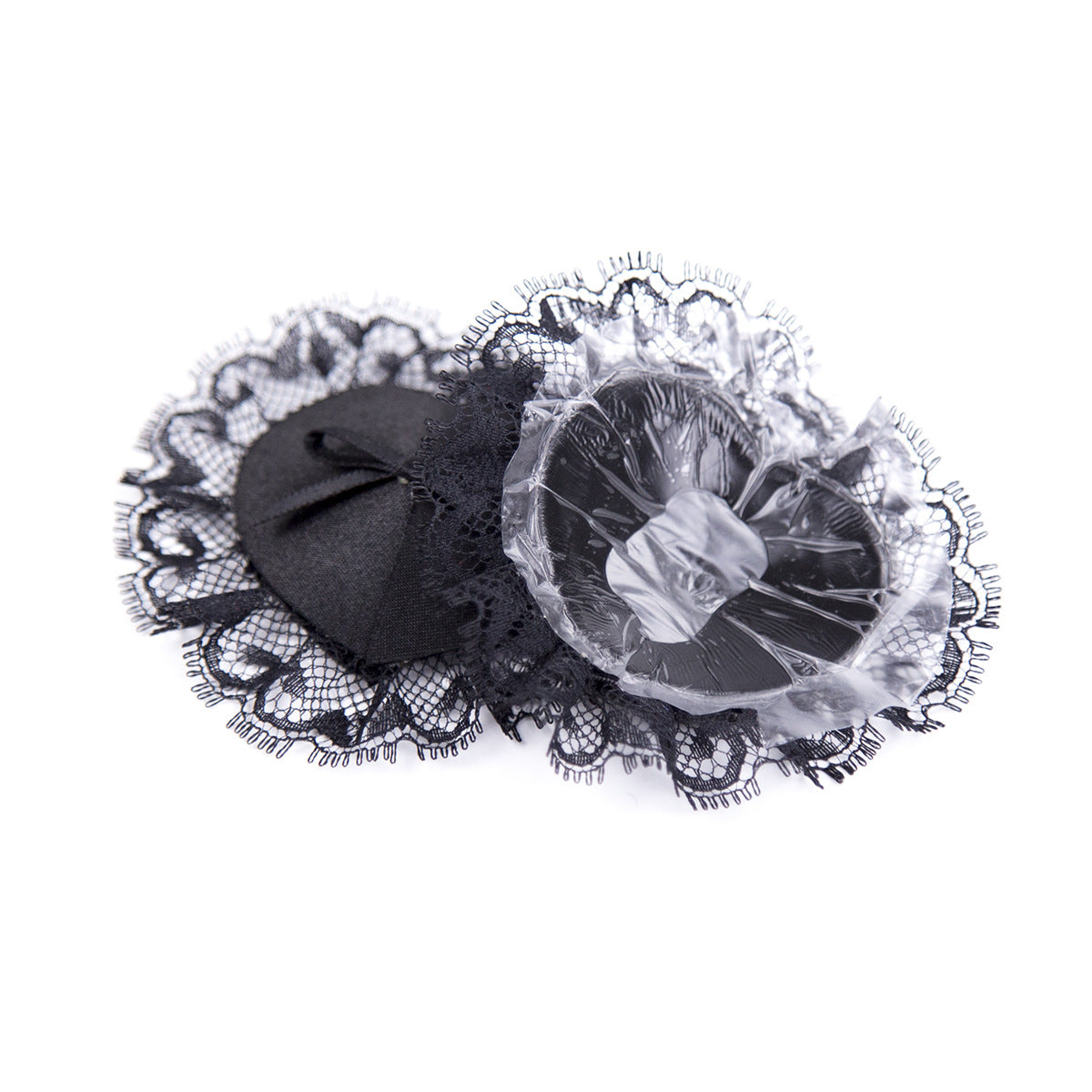 Black Adhesive Lace Nipple Covers