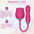 G-Spot Flapping & Clit Sucking Rose Vibrator, Realistic Dildo Stimulator for Women