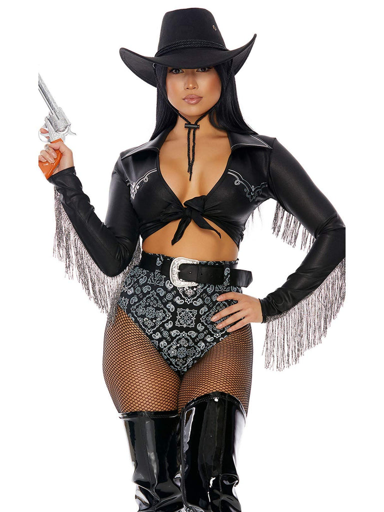 Womens 3pc. Sexy Cowgirl Costume – Kemelia