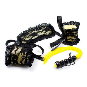 Crotchless lingerie - Blinder Handcuffs Whip Fetish Tools