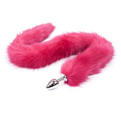 Long Fox Tail Plug, Rounded Metal Anal Plug for Animal Cosplay Kemelia Long Fox Tail Plug, Rounded Metal Anal Plug for Animal Cosplay Kemelia
