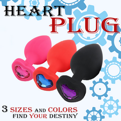 Heart Shaped Butt Plug - Diamond Butt Plug For Men, Prostate Massage A Kemelia Heart Shaped Butt Plug - Diamond Butt Plug For Men, Prostate Massage A Kemelia