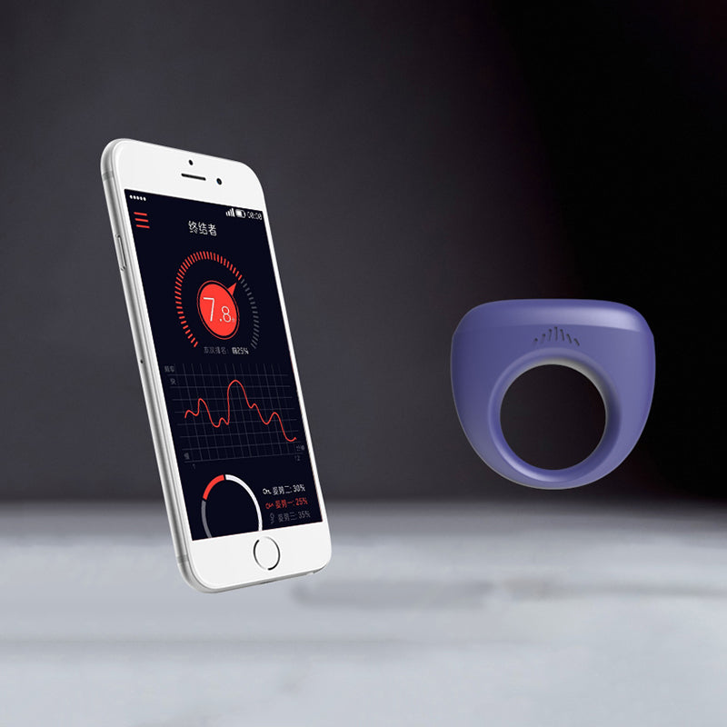 Smart Wearable Penis Ring Sex Toy Bluetooth Vibrator