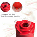 Suction Rose Vibrator - Tongue licking clitoris massager oral sex stimulation