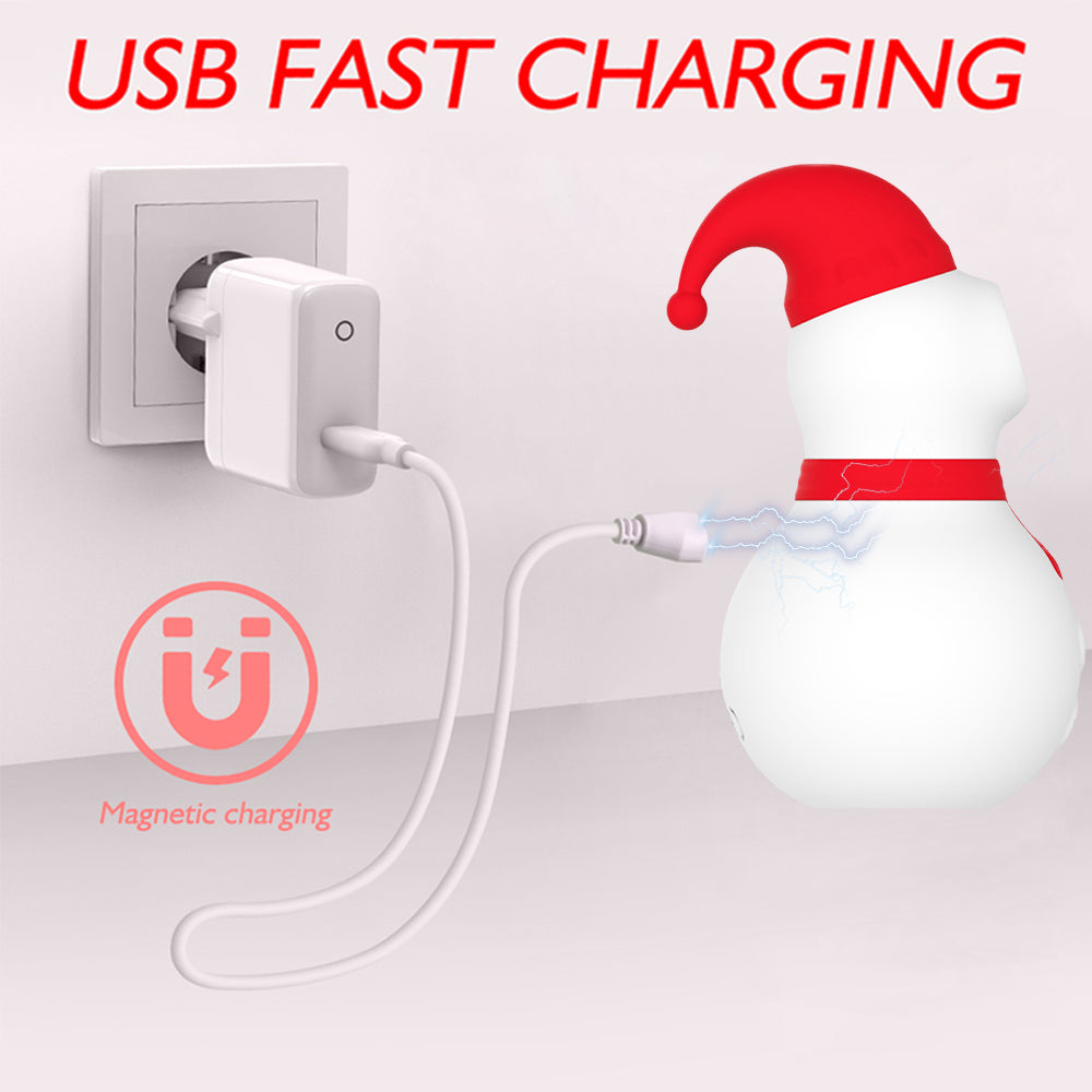 Clit Sucking Vibrator, Mini Snowman Vibrator, USB fast charging