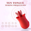 Silicone Clitoris Suction Vibrator Tongue Licking Nipple Stimulator