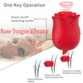 Suction Rose Vibrator - Tongue licking clitoris massager oral sex stimulation