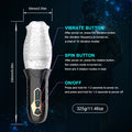 Gawk gawk 3000 Transparent, Rotating Suction Vibrator For Men
