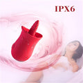 Silicone Clitoris Suction Vibrator Tongue Licking Nipple Stimulator