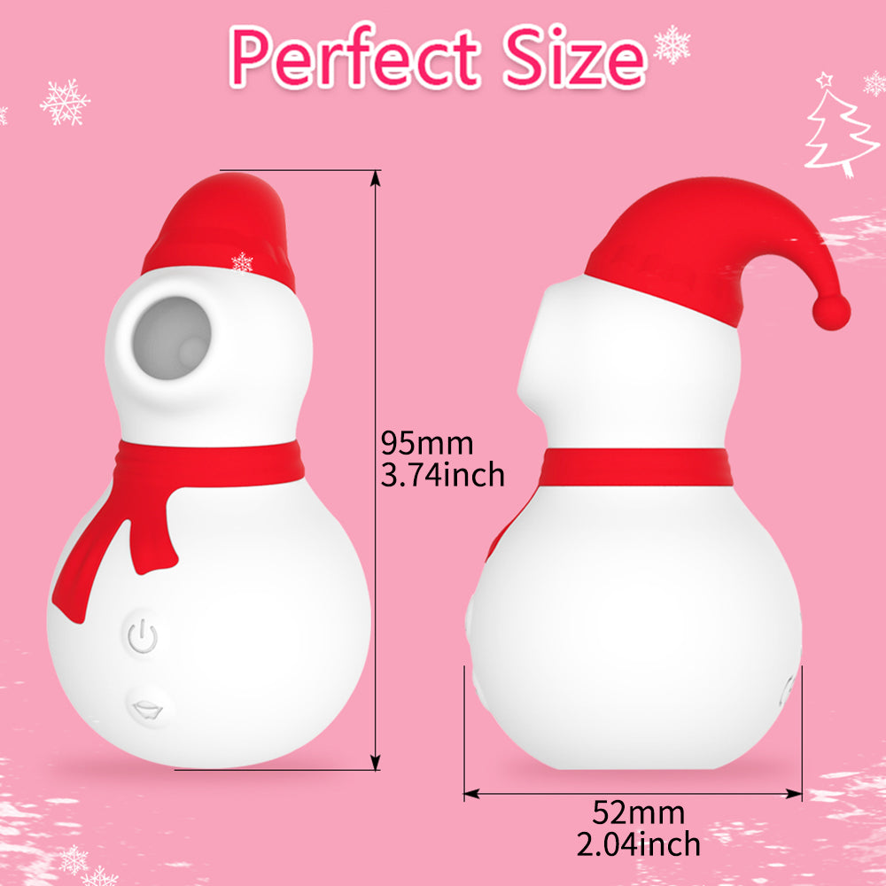 Clit Sucking Vibrator, Mini Snowman Vibrator for Women, dimension of product