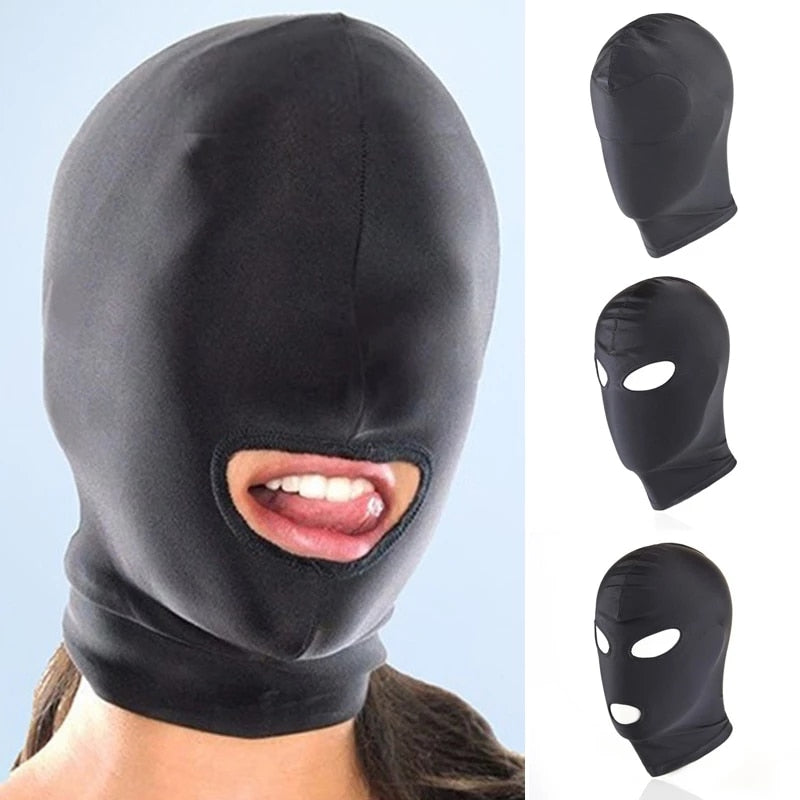 1/2/3 Hole Men Women Adult Spandex Open Mouth Face Eye Head Mask Costu ...