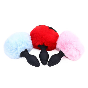 Bunny Tail Vibrating Anal Plug, Remote Sex Toy for BDSM Animal Plays Kemelia Bunny Tail Vibrating Anal Plug, Remote Sex Toy for BDSM Animal Plays Kemelia