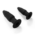 Thread Anal Plug & Suction Cup, Soft Ribbed Spiral Butt Toy for Beginners