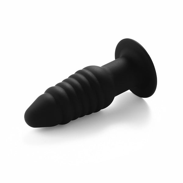 Thread Anal Plug & Suction Cup, Soft Ribbed Spiral Plug for Beginners Kemelia Thread Anal Plug & Suction Cup, Soft Ribbed Spiral Plug for Beginners Kemelia