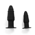 Thread Anal Plug & Suction Cup, Soft Ribbed Spiral Butt Toy for Beginners