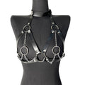 Women Bondage Body Harness Lingerie Goth Crop Tops Leather Bra Cage BDSM