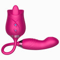 Licking Vibrator Rose Toy & G-Spot Fingering Stimulator