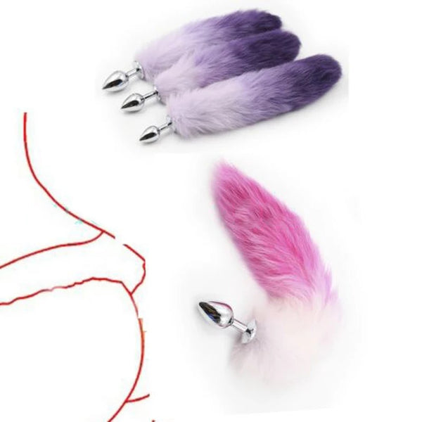 sexy anal plug Fox Tail Anal Butt Plug Sexy Animal Ass Fluffy Fur Sexy Female Many Colors