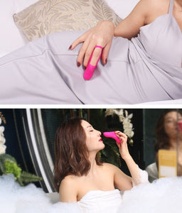 Adult Sex Massage Stick Gold Finger Snap Vibration Finger Sleeve Mini G-spot Female