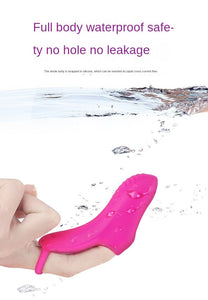 Adult Sex Massage Stick Gold Finger Snap Vibration Finger Sleeve Mini G-spot Female