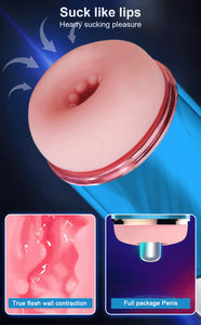 Electric Sucking Fleshlight, Realistic Virgin Pocket Pussy, Penis Pump Kemelia Electric Sucking Fleshlight, Realistic Virgin Pocket Pussy, Penis Pump Kemelia