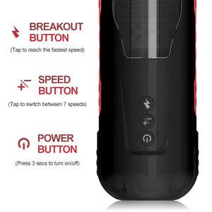Automatic Male Masturbator - 7 Powerful Thrusting & Rotating Stroking Kemelia Automatic Male Masturbator - 7 Powerful Thrusting & Rotating Stroking Kemelia