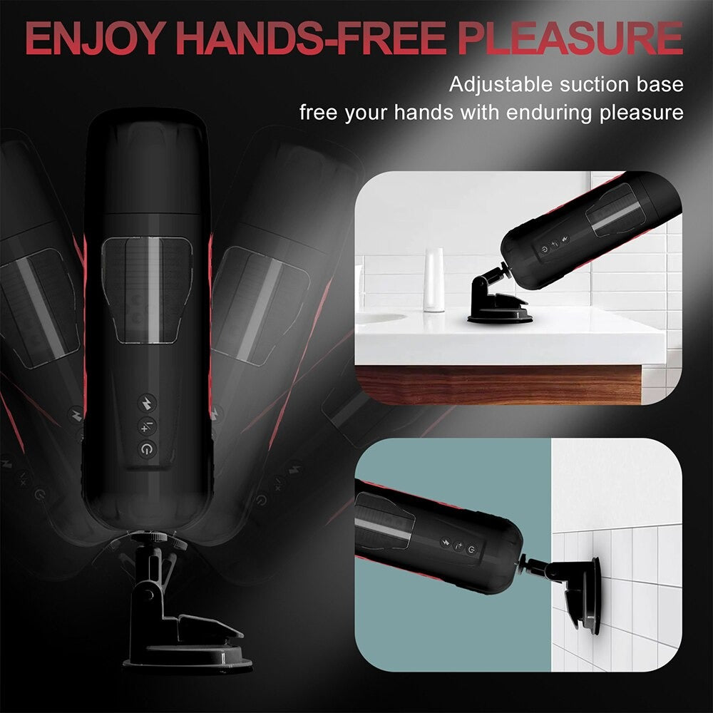 Automatic Male Masturbator - 7 Powerful Thrusting & Rotating Stroking Kemelia Automatic Male Masturbator - 7 Powerful Thrusting & Rotating Stroking Kemelia