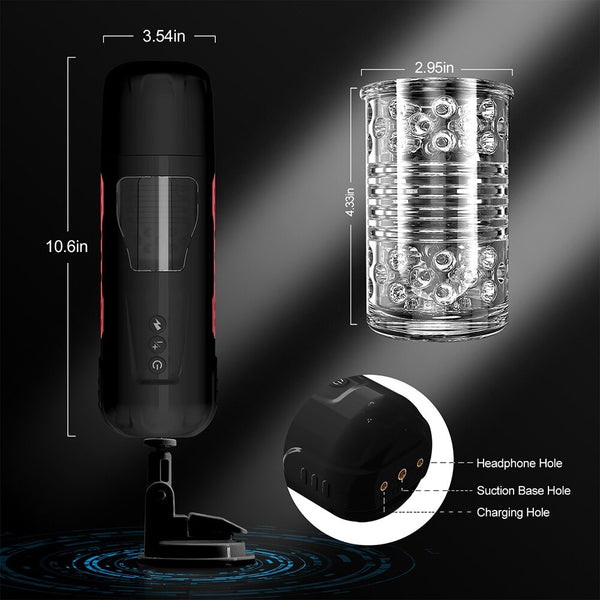 Automatic Male Masturbator - 7 Powerful Thrusting & Rotating Stroking Kemelia Automatic Male Masturbator - 7 Powerful Thrusting & Rotating Stroking Kemelia