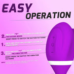 Load image into Gallery viewer, Clit Sucker Vagina Sucking Vibrator with Vibrating Egg 2 In 1 G-Spot Clitoris Stimulator
