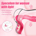 Couples Sex Toys 2 in 1 Speculum Vibrators Dilators Women Vaginal Expander Light