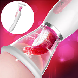 Clit Pump Sucking & Licking Vibrator, 3-in-1 G-Spot Vibrator Kemelia Clit Pump Sucking & Licking Vibrator, 3-in-1 G-Spot Vibrator Kemelia