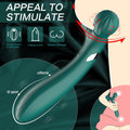 Female Sex Toys Two-Wheel Rolling Vibrator 9-Frequency G-Spot Massage