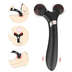 Female Sex Toys Two-Wheel Rolling Vibrator 9-Frequency G-Spot Massage –  Kemelia