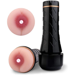 anal sex handsfree fleshlight, realistic suction male masturbator