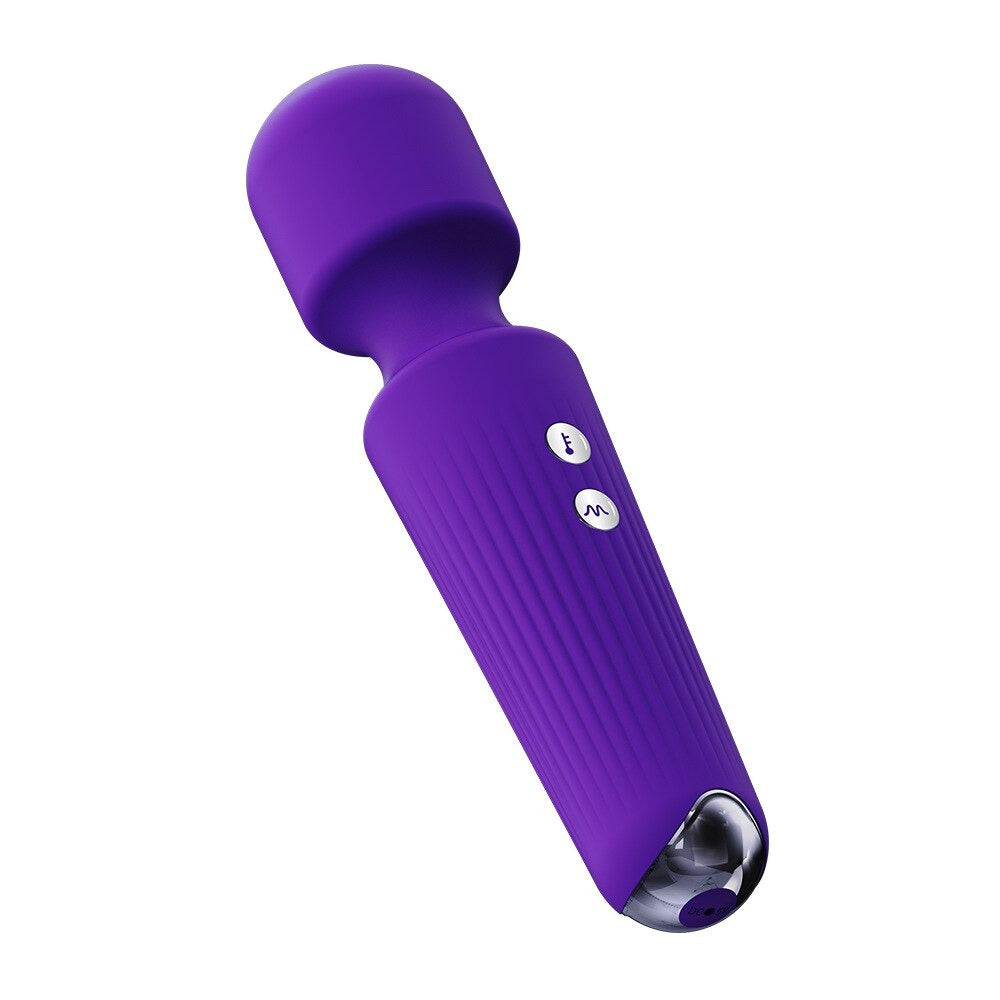 Massage Wand Vibrator - Clitoral Stimulator, Wireless Sextoy, Powerful G-Spot Massager for Women (Purple)